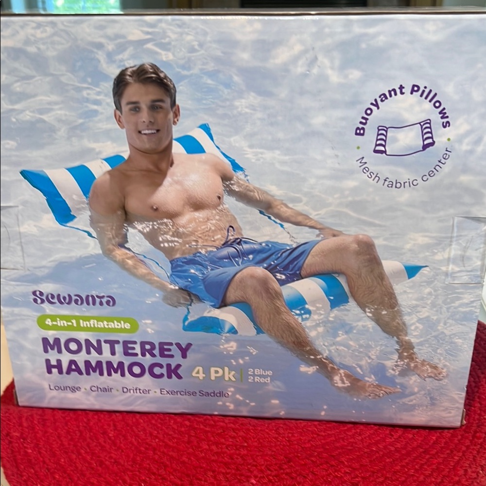 NWB Sewanta Inflatable Monterey Hammock 4 Pack